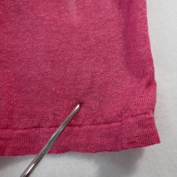 Boden Sweater Womens 2 Pink Linen Wrap Style 3/4 Length Sleeves - Picture 7 of 15